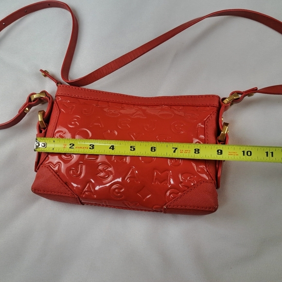 Marc by Marc Jacobs Red Alphabet Crossbody 100% Cow Leather Vintage - Picture 13 of 16